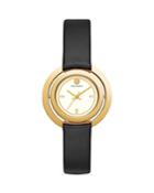 Tory Burch The Grier Black Leather Strap Watch, 26mm