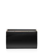 Reiss Christo Frame Patent Leather Clutch