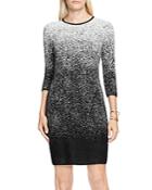 Vince Camuto Ombre Jacquard Sweater Dress