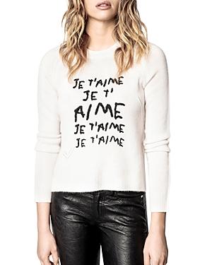 Zadig & Voltaire Lili Intarsia Graphic Sweater