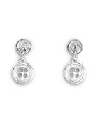 Uno De 50 Double Trouble Button Drop Earrings