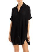 Aqua Swim Button-down Swim Cover Up Tunic - 100% Exclusive