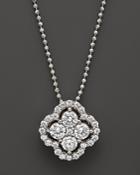 Diamond Cluster Pendant Necklace In 14k White Gold, .75 Ct. T.w. - 100% Exclusive