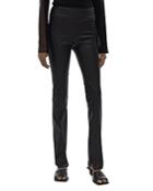 Helmut Lang Leather Slit-hem Pants