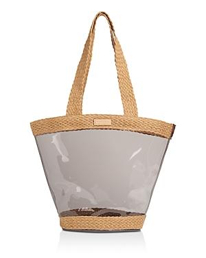 Whistles Dean Perspex Clear & Woven Tote