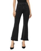 J Brand Julia Frayed Flared Jeans In Undercover