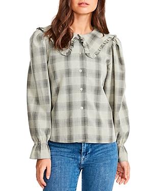 Bb Dakota X Steve Madden Seasons Change Collared Plaid Blouse