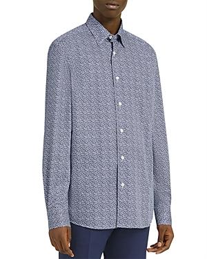 Ermenegildo Zegna Leaf Print Regular Fit Shirt