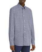 Ermenegildo Zegna Leaf Print Regular Fit Shirt