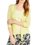 Nic + Zoe Petites Convertible Three-quarter-sleeve Cardigan