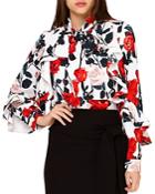 Gracia Floral Print Ruffle Blouse (33% Off) Comparable Value $90