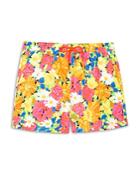 Ps Paul Smith Floral Print Regular Fit Drawstring Swim Trunks