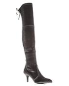 Stuart Weitzman Women's Tiemodel Over-the-knee Velvet High Heel Boots