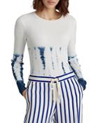 Lauren Ralph Lauren Tie-dyed Ribbed Sweater