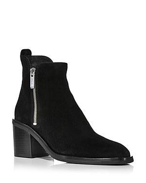 3.1 Phillip Lim Women's Alexa Almond Toe Zip Up Block Heel Booties