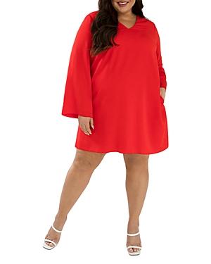 Maree Pour Toi Plus Long Sleeve A Line Dress