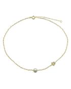 Aqua Pave Star & Cultured Freshwater Pearl Collar Necklace, 15.5-17.5 - 100% Exclusive