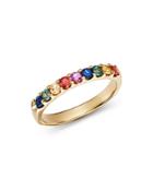 Bloomingdale's Multicolored Sapphire Ring In 14k Yellow Gold - 100% Exclusive