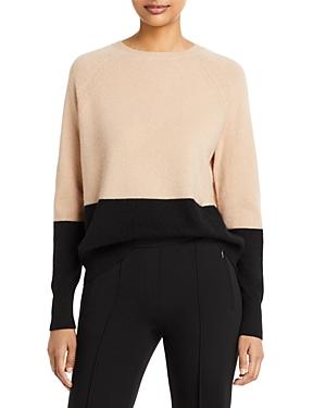 C By Bloomingdale's Color Blocked Cashmere Sweater - 100% Exclusive