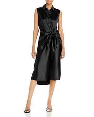 Aqua Tie Waist Midi Dress - 100% Exclusive