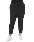 B Collection By Bobeau Curvy Julian French Terry Cropped Jogger Pants
