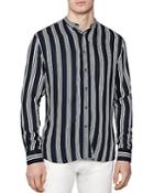 Reiss Vangundy Striped Slim Fit Button-down Shirt