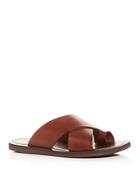 Kenneth Cole Men's Ideal Leather Toe-ring Slide Sandals