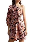 Ted Baker Larae Printed Tie Waist Mini Dress