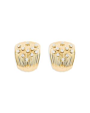 Hueb 18k Yellow Gold Bahia Diamond Stud Earrings