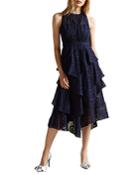 Ted Baker Floryah Embroidered Tiered Midi Dress
