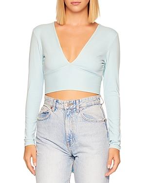 Susana Monaco V Neck Open Back Top