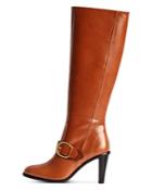 Zadig & Voltaire Women's Preiser Vintage Style Stacked Heel Tall Boots