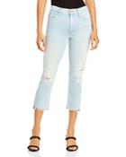 Mother Insider Step Hem Cropped Flared Jeans In Free Hugs