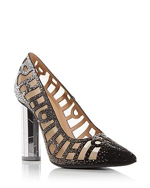 Salvatore Ferragamo Women's Florise Embellished Cutout Pumps