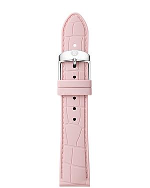 Michele Embossed Silicone Strap, 16-18mm