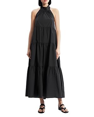 Theory Halter Tiered Maxi Dress