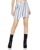 Bcbgeneration Stripe Asymmetric Mini Skirt