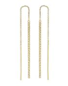 Zoe Chicco 14k Yellow Gold Curb Link Threader Earrings