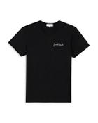 Maison Labiche French Touch Embroidered V Neck Tee
