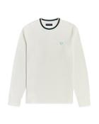 Fred Perry Tramline Tipped Long Sleeve Tee