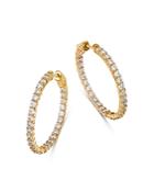 Bloomingdale's Diamond Inside-out Hoop Earrings In 14k Yellow Gold, 4.0 Ct. T.w. - 100% Exclusive