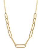 Bloomingdale's 14k Yellow & White Gold Mesh Link Two-row Necklace, 17-18 - 100% Exclusive