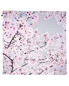 Echo Cherry Blossoms Silk Square Scarf
