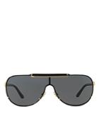 Versace Unisex Pilot Sunglasses, 75mm
