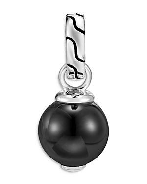 John Hardy Sterling Silver Classic Chain Silver Pendant With Black Onyx