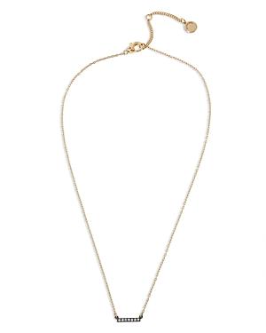 Allsaints Mini Pave Bar Necklace, 18