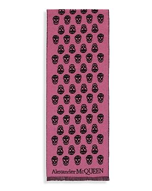 Alexander Mcqueen Biker Skull Jacquard Wool Scarf (29% Off)- Comparable Value $225