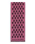 Alexander Mcqueen Biker Skull Jacquard Wool Scarf (29% Off)- Comparable Value $225