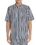 Wesc Short-sleeve Striped Regular Fit Button-down Shirt