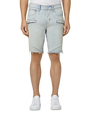 Hudson Blinder V.2 Biker Moto Denim Shorts In Mesa View